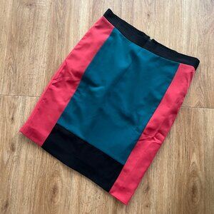 Narciso Rodriguez For Design Nation Pencil Skirt Color Block Multi Size 4